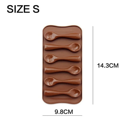JJYY Silicone Chocolate Mold – 12-Cavity Fondant & Candy Bar Mould for Cake Decoration & Baking