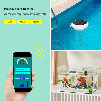 Tuya ZigBee 7 in 1 Chlorine Meter – PH, ORP, TDS, Salinity, Temp, and CL Test for Swimming Pool Water