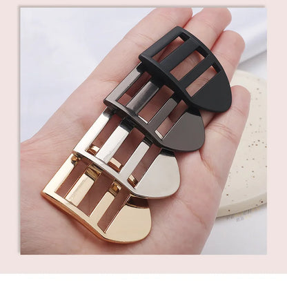 2.5cm Zinc Alloy Adjustable Buckle – Thick Metal Strap Accessory for Knapsacks & Instruments