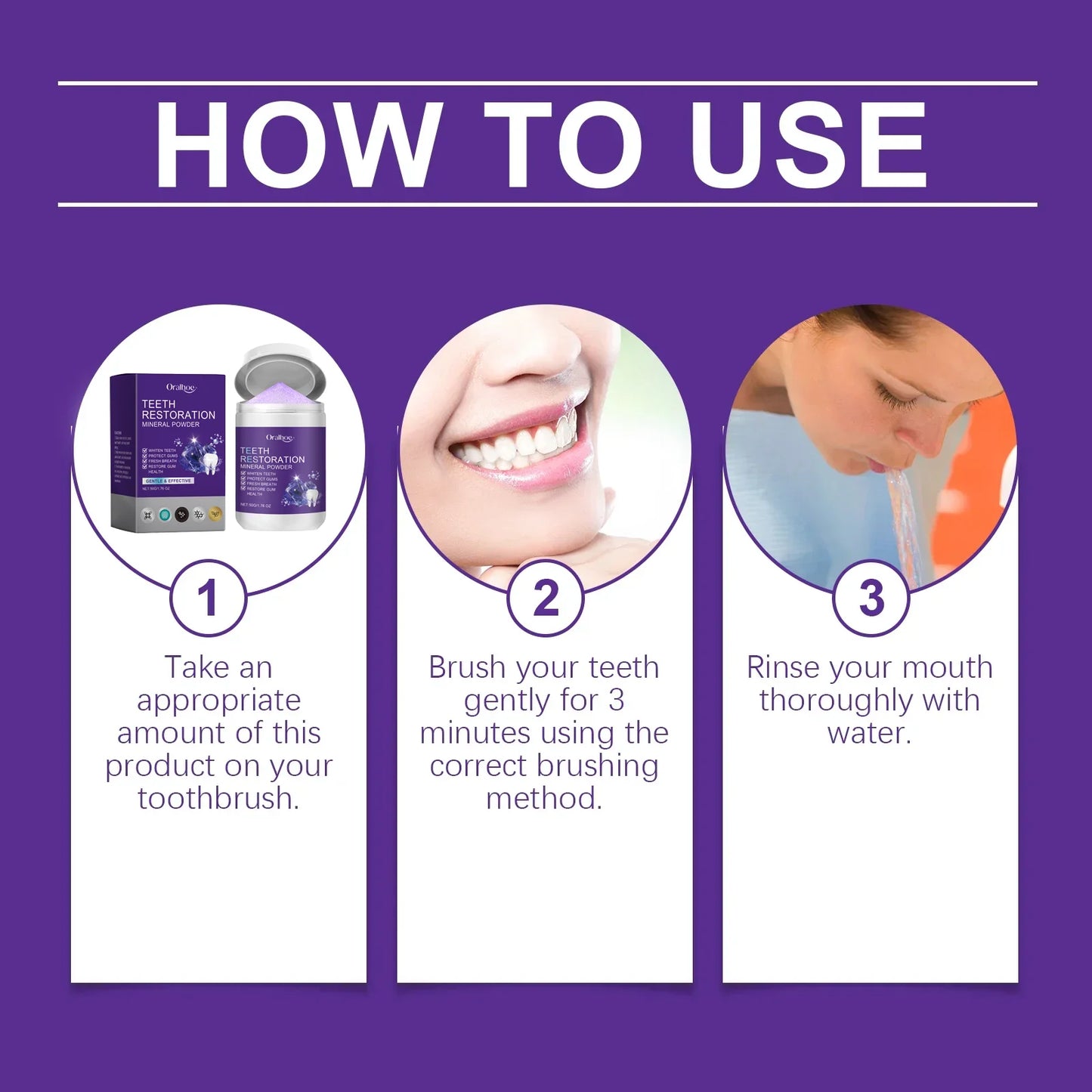 Teeth Restoration Mineral Powder – Enamel Repair & Tooth Strengthening Formula