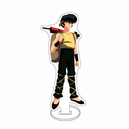 Ranma 1/2 Acrylic Stand Figure — 15cm Tendou, Akane, Hibiki & Ryoga Anime Model Plate, Cartoon Doll for Bedroom Display