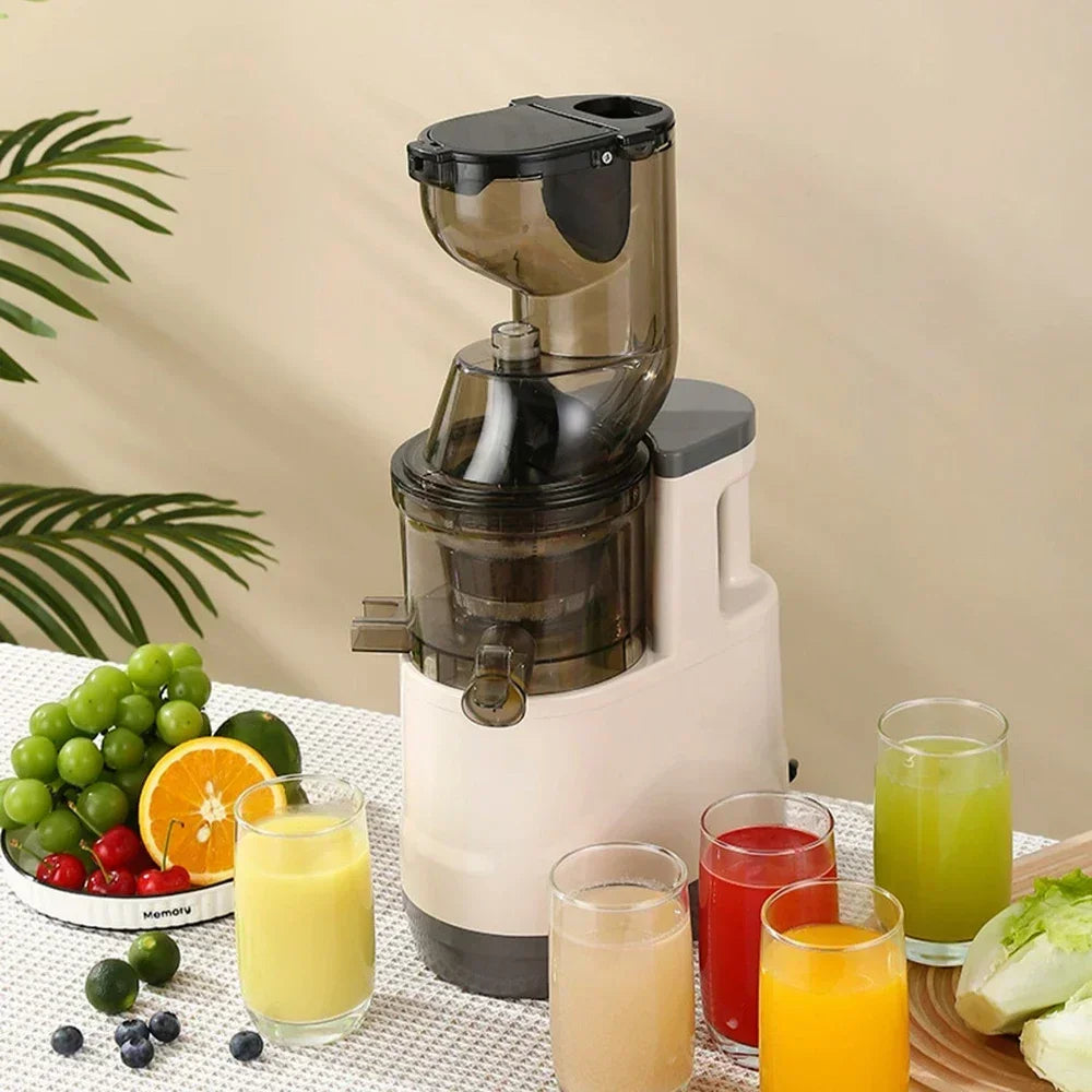 Houselin 7" Masticating Juicer — Cold Press Electric Juicer for Whole Fruits & Vegetables, High Yield