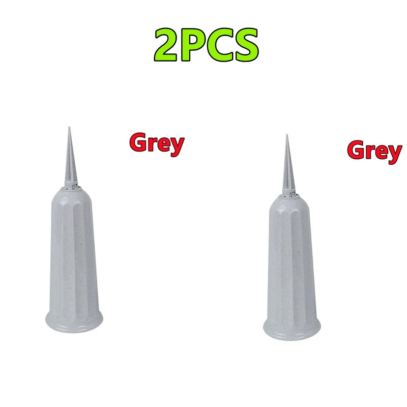 2/1PC Cemetery Vase with Spikes – Plastic Floral Vase Holder for Gravestone, Outdoor Flower Marker Decorations for Graves
