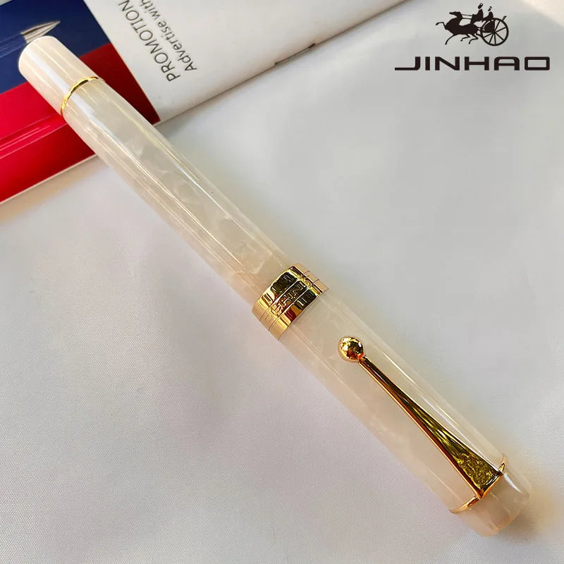 Jinhao 100 Celluloid Fountain Pen – Classic Style Fine Nib with Refillable Converter | Smooth Writing Instrument