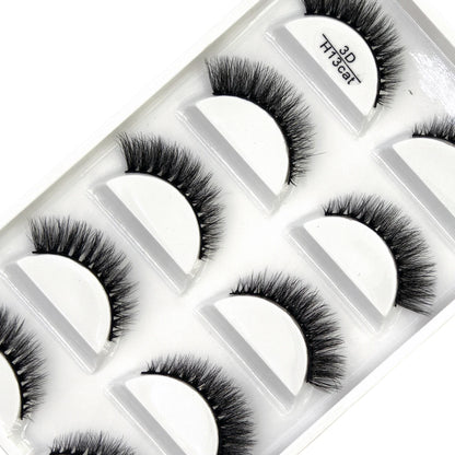 5 Pairs 3D Real Mink False Eyelashes – Soft Natural Look Eyelash Extensions for Makeup & Daily Wear