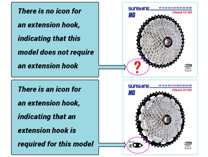 SUNSHINE Bicycle Cassette 8-12 Speed Freewheel - 32T to 52T Sprocket for Shimano/SRAM HG Flywheel