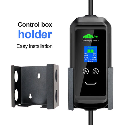 Portable EV Charger Control Box Holder – Electric Vehicle Charging Plug Wallbox Holder, Easy Installation