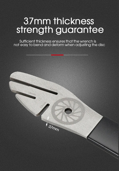 Bicycle Disc Brake Repair Wrench – Stainless Steel Disc Flattening & Adjustment Tool for Road & Mountain Bikes
