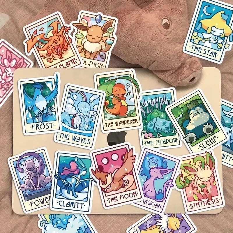 45/90PCS Pokémon Kawaii DIY Stickers - Cute Luggage, Graffiti & Toy Decals for Kids, Gifts & Decorations