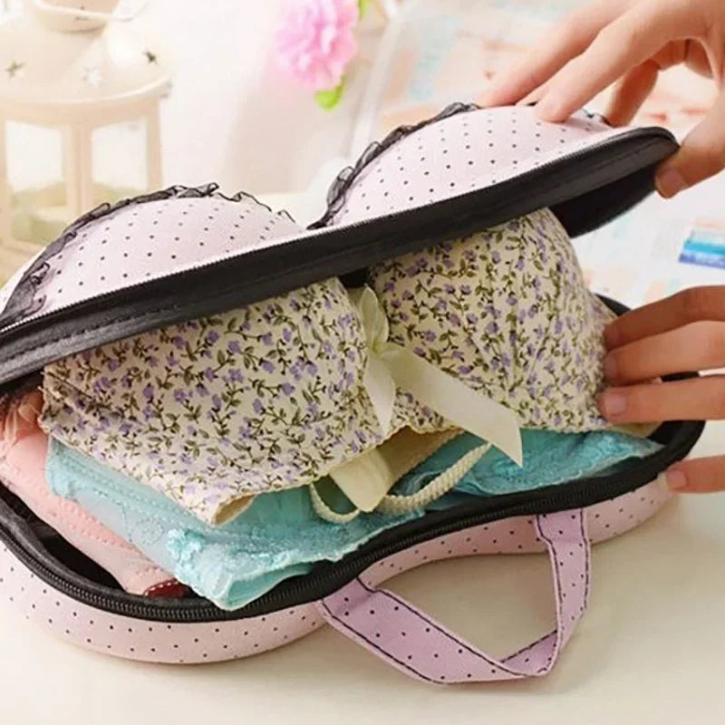 Waterproof Travel Bra and Underwear Organizer Bag – Portable Zip Storage Case for Home and Travel