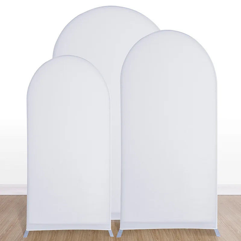 Solid Color Spandex Wedding Arch Cover - Elastic Screen Fabric for Banquet Decoration, U-Shaped Shelf Cloth Cover for Event Styling