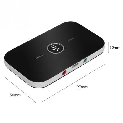 Bluetooth 5.0 Audio Transmitter & Receiver – Wireless RCA, 3.5mm AUX, USB Adapter for Car, PC, TV, Headphones