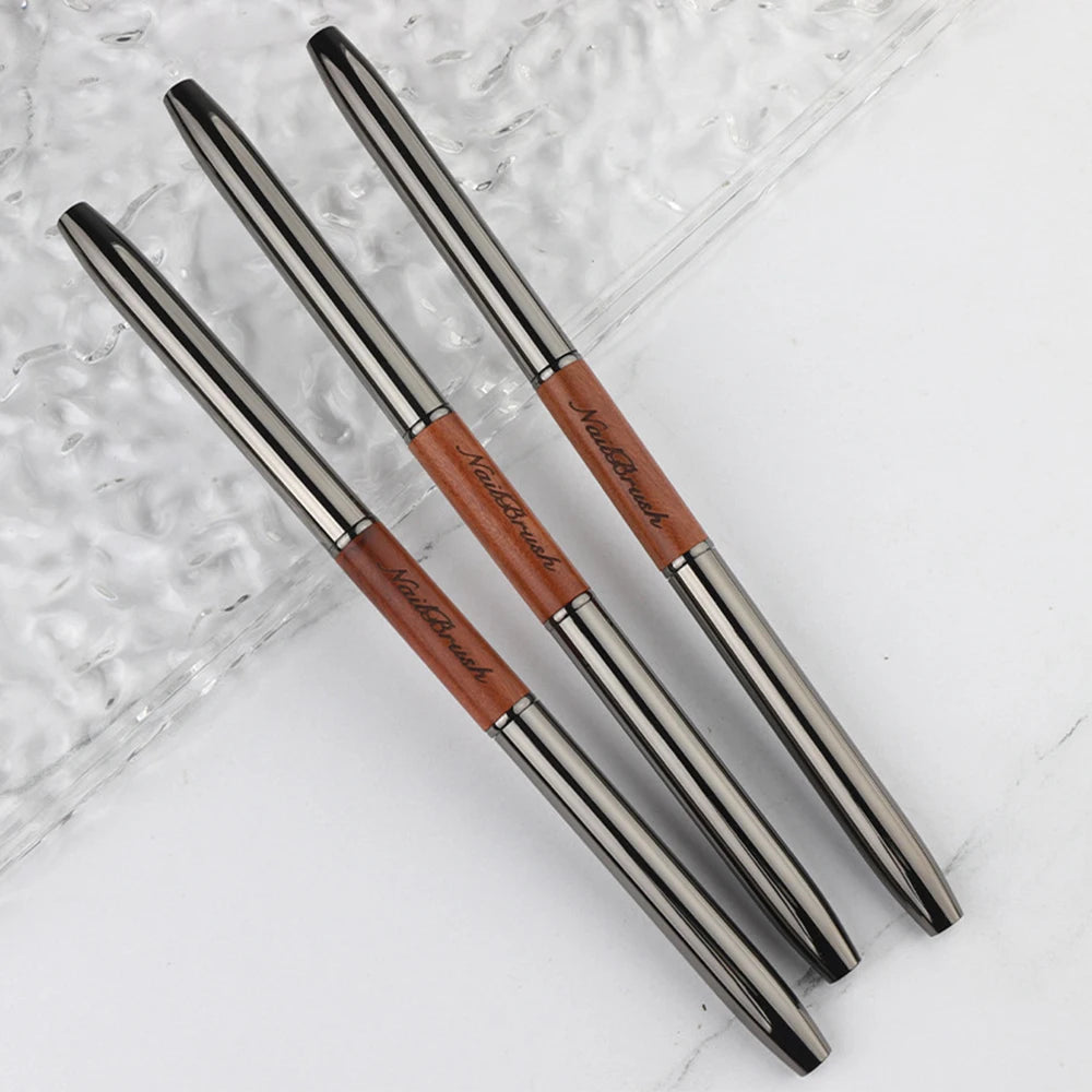 Double-End Nail Pen Brush – Glue & UV Gel Liner Brush, Dual-End Acrylic Nail Art Painting Manicure Tool