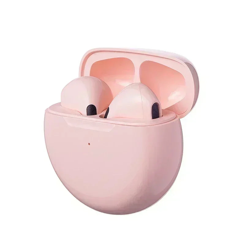 Pro 6 TWS Bluetooth Earphones – Wireless Noise Cancelling Headset with Mic, Pro6 Earbuds for iPhone