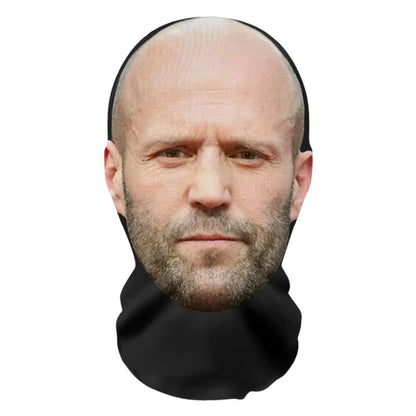 3D Printed Realistic Face Mask - Stretch Mesh Full Head Cosplay Balaclava for Role Play & Hip Hop Costume