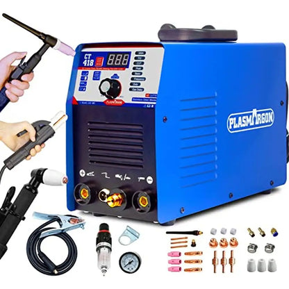 3-in-1 Plasma Cutter & TIG/Stick Welder Combo – 180A Arc Cutting Torch for Aluminum, Stainless Steel & Nickel