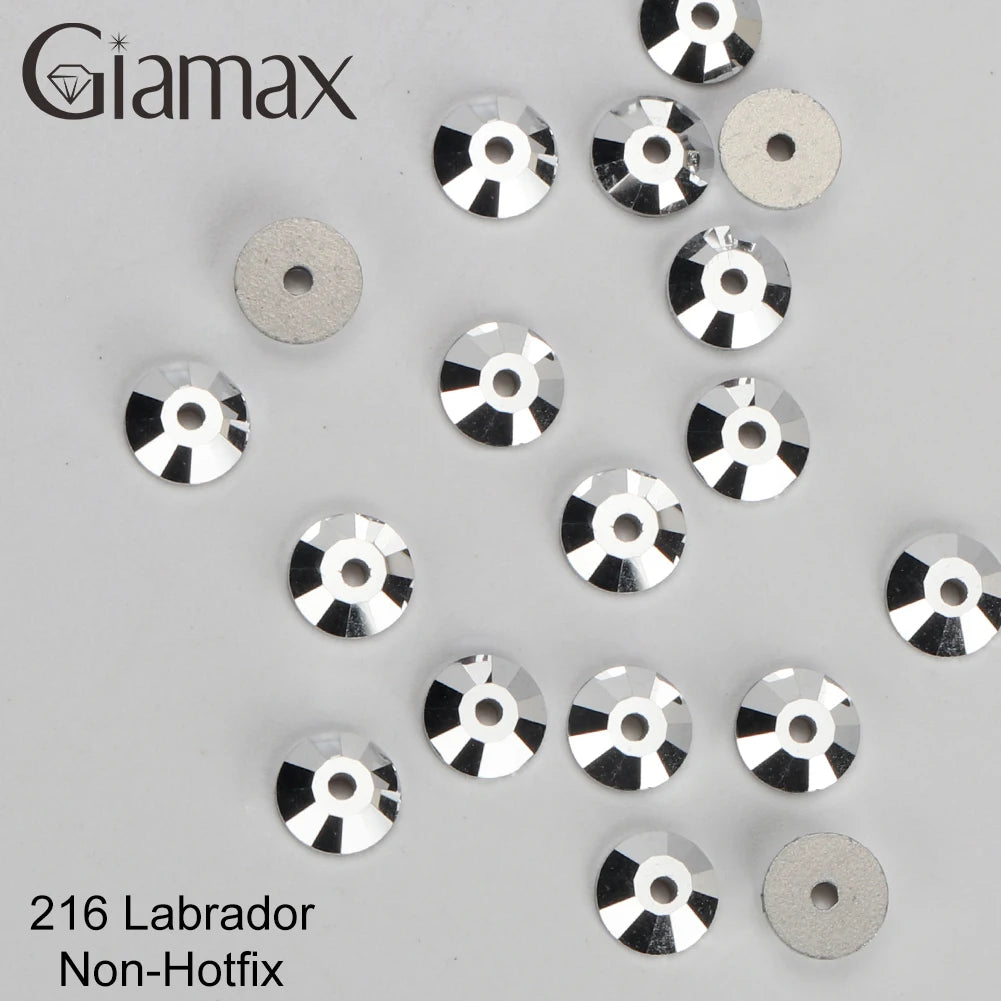 Giamax Purple Velvet Topaz Crystal Rhinestones - Flatback AB Sewing Stones for Garments, Clothes & Bags