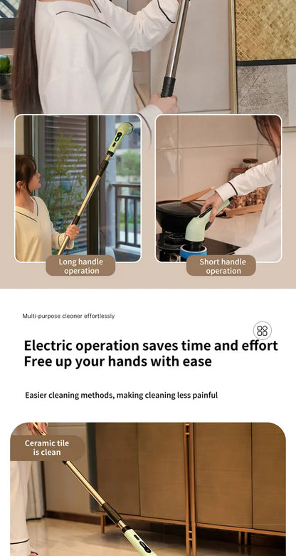 Wireless Electric Cleaning Brush – Multifunctional Rotating Brush for Bathroom, Window, Kitchen & Automotive