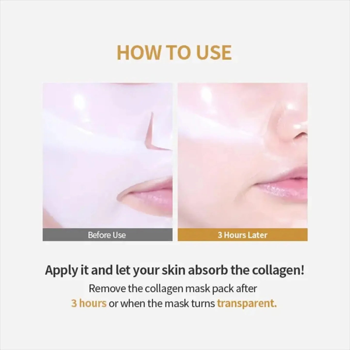 Deep Collagen Overnight Mask – Facial Sheet Mask with Low Molecular Collagen for Firming & Elasticity