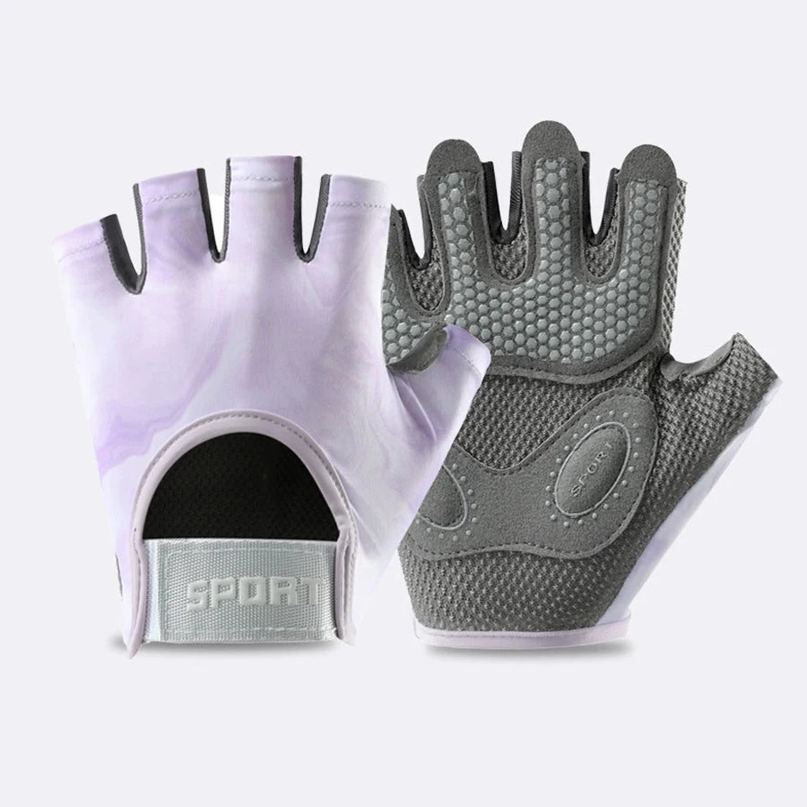 Unisex Sports & Fitness Gloves – Semi-Finger, Breathable, for Training, Kettlebells, Cycling & Wrist Support