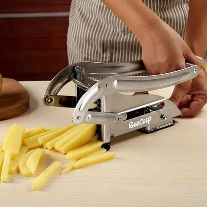 Multi-Functional Stainless Steel Vegetable Cutter - Manual Potato Slicer for Cucumbers, Fruits, and Vegetables - Efficient Kitchen Cutting Tool