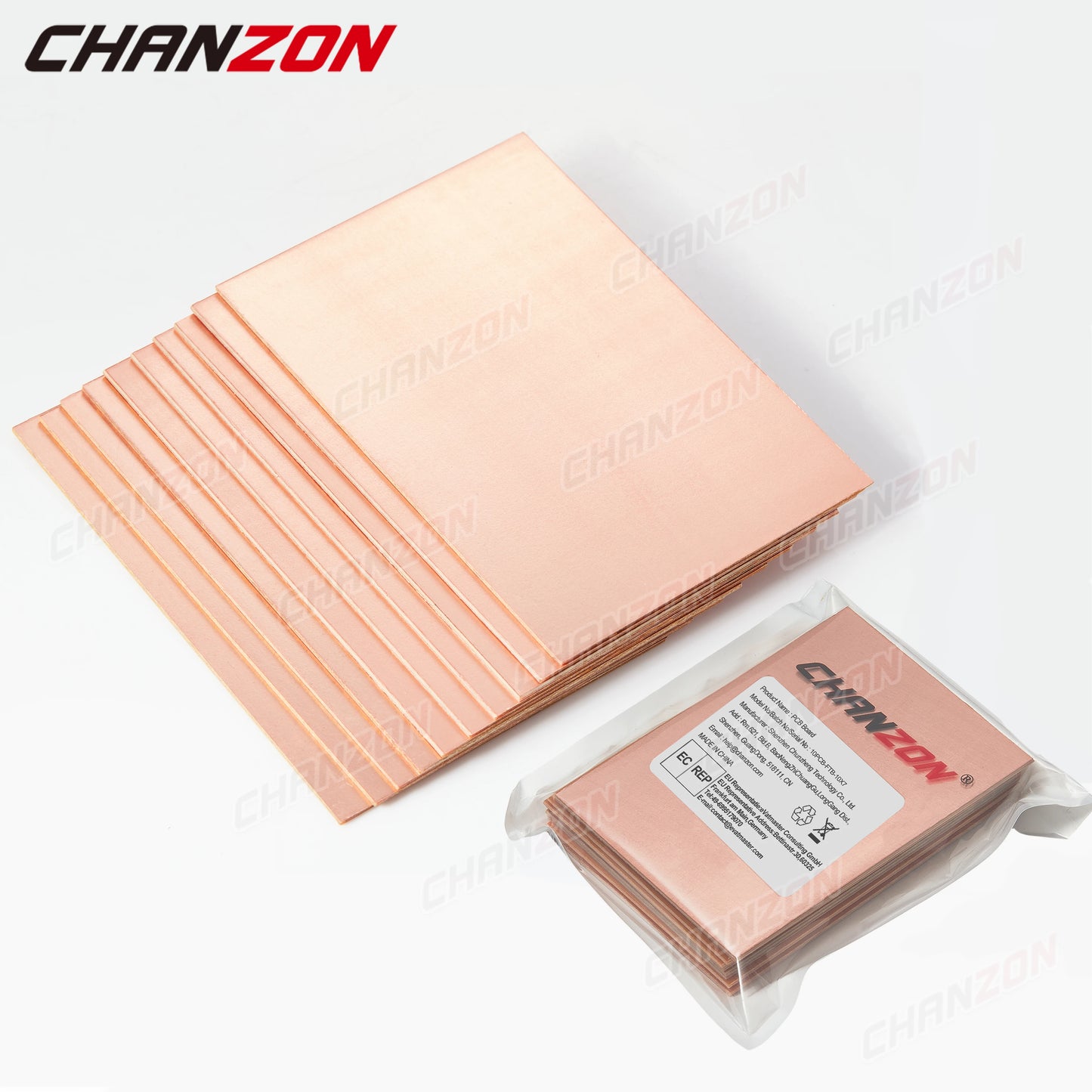 10Pcs 7x10cm Copper Clad PCB Boards - Single-Sided Circuit Prototype Boards for DIY Etching Projects