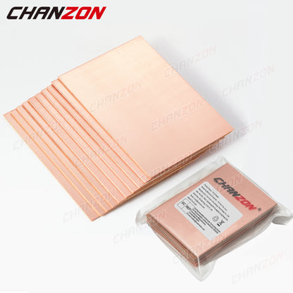 10Pcs 7x10cm Copper Clad PCB Boards - Single-Sided Circuit Prototype Boards for DIY Etching Projects