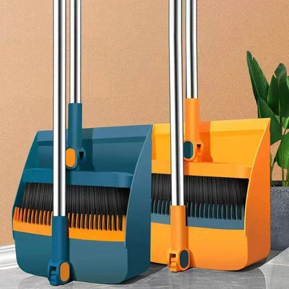Household Broom & Dustpan Set – Foldable Sweep Broom with Brush Head and Garbage Shovel for Easy Cleaning