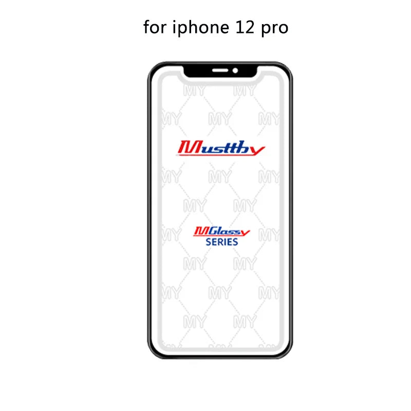 Musttby 5PCS Front Outer Glass + OCA for iPhone — 1:1 Original Touch Screen Repair for iPhone 11/12/13/14 Pro & X/XS Max