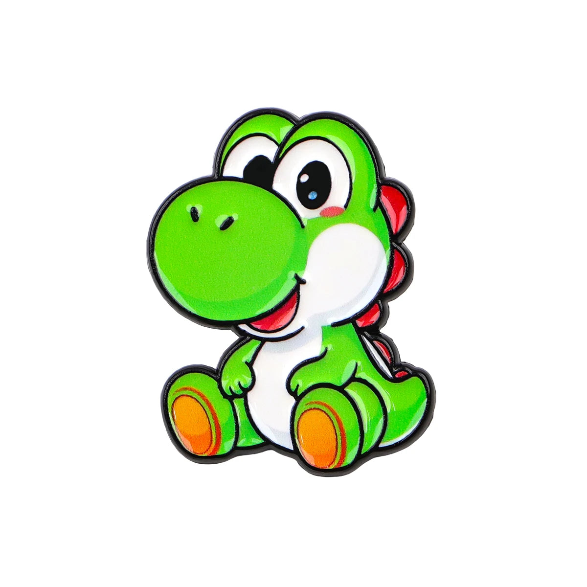 Cute Dinosaur Enamel Pins Set - 4pcs Game Brooch Badges for Backpacks, Hats, Cosplay & Gifts