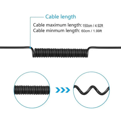 XT60 Male to DC5525 Male Power Cable - 5.5×2.5mm Retractable Adapter for TS101 and PINE64 Soldering Irons