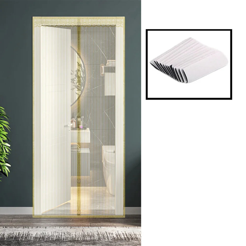 Magnetic Door Curtain Mosquito Net — Anti-Insect Fly Screen for Windows, Punch-Free Invisible Mesh
