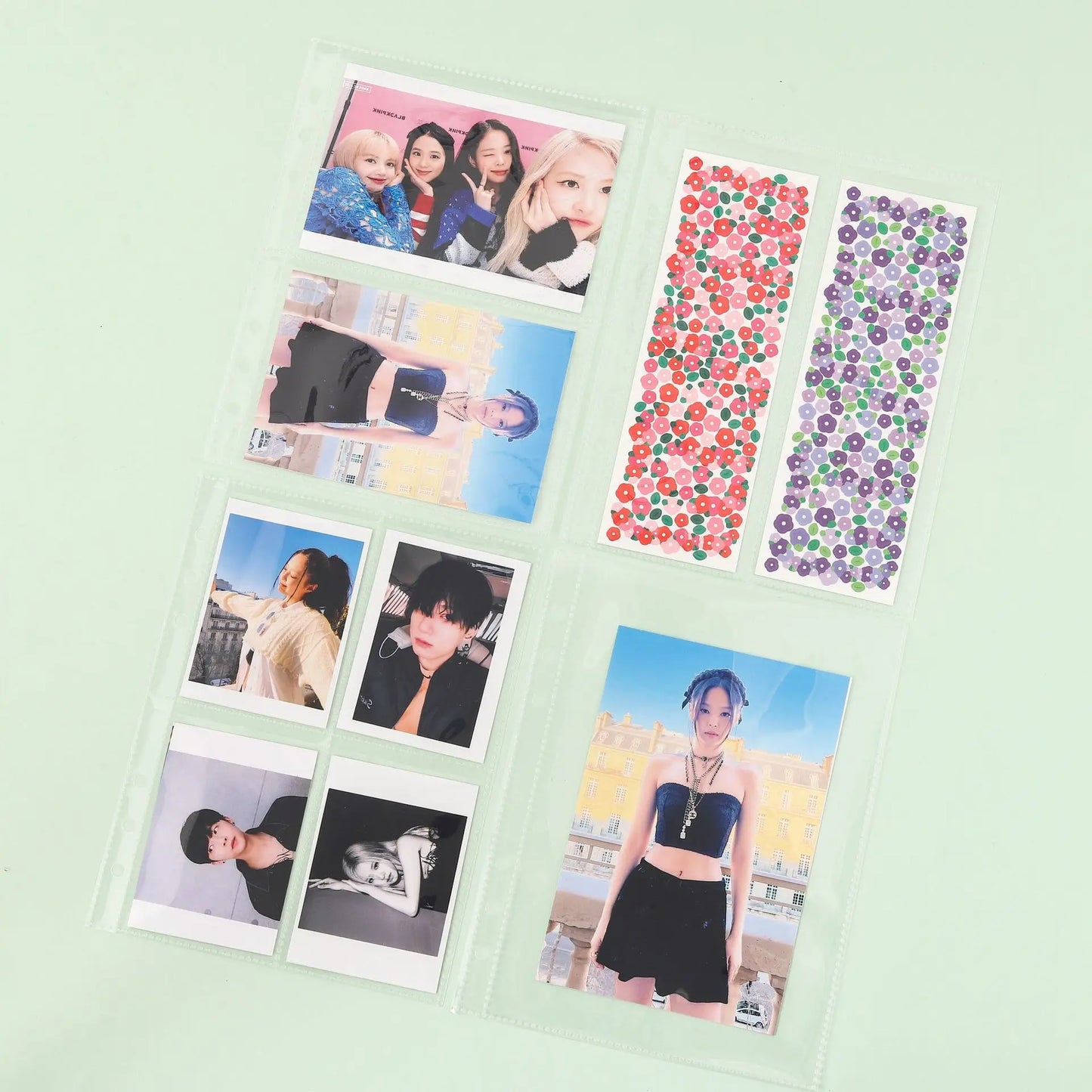A5/A6/A7 Transparent File Holder Set – 10pcs 6-Hole Loose Leaf PVC Binder for DIY Document Storage