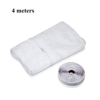 AirLock Portable AC Window Seal Kit 3/4M – Flexible Cloth Sealing Plate with Zip & Adhesive for Air Conditioner Window Vent Kit