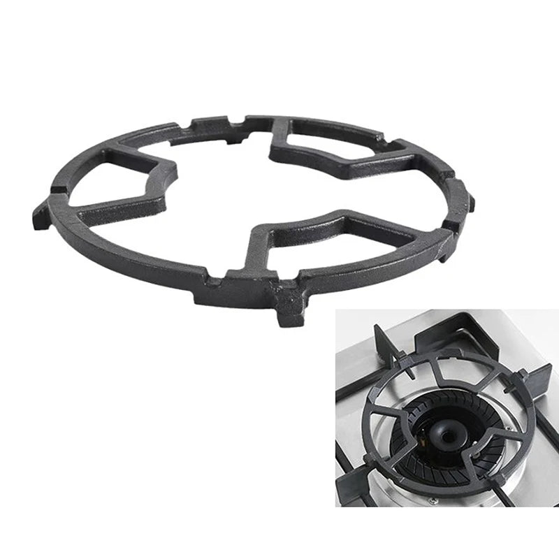 Non-Slip Gas Stove Burner Ring Reducer - Iron Wok Support for Most Cooktops