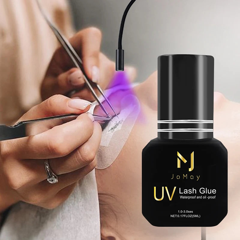 JOMAY UV Eyelash Glue 4 Colors – Fast-Dry, Strong, Long-Lasting & Waterproof Adhesive