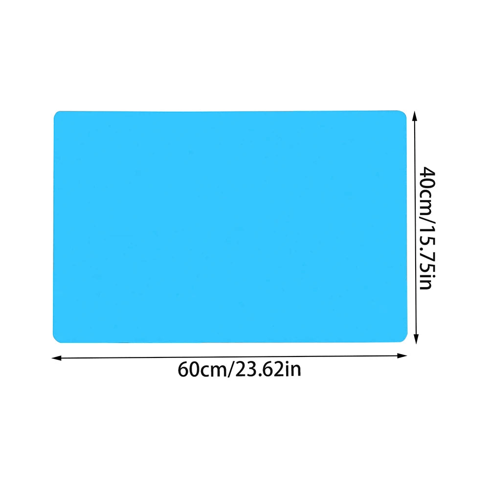 Silicone Table Protector Placemat 40x60cm – Heat Resistant, Waterproof, Non-Slip Mat for Kids Crafts & Kitchen Counter