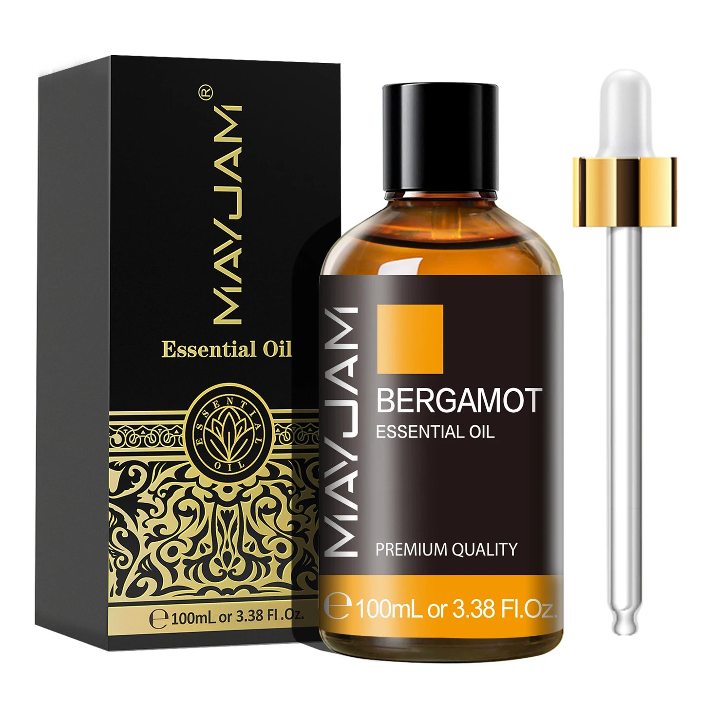 MAYJAM 100ml Essential Oil with Dropper - Sandalwood, Lavender, Eucalyptus & Vanilla for Humidifiers & Candles