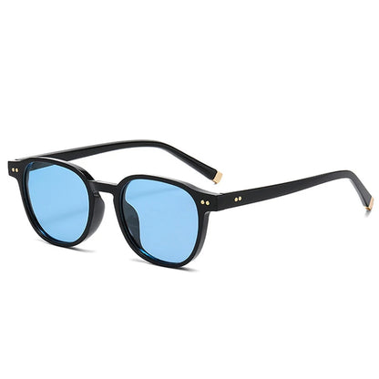 SHAUNA Retro Square Polarized Sunglasses — Fashion Rivet-Decorated Shades for Women & Men, UV400 Driving Sun Glasses