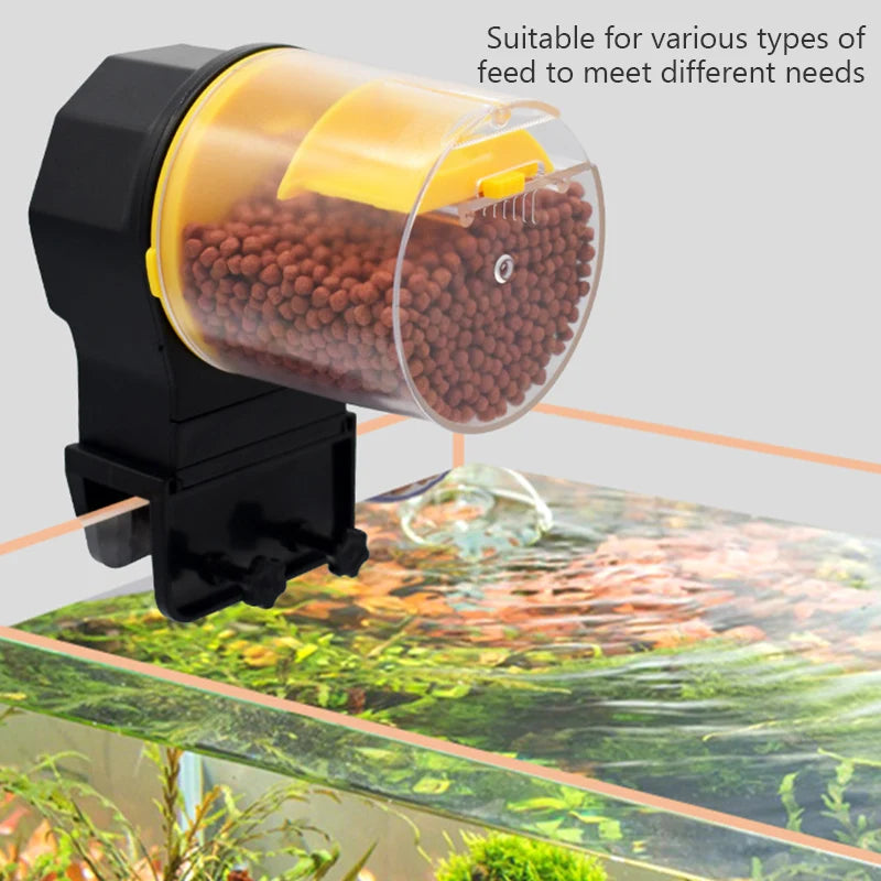 Automatic Fish Tank Feeder – Intelligent Timing Aquarium Feeder for Goldfish with Large Capacity