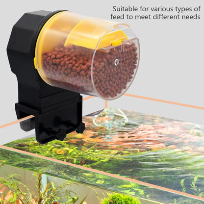 Automatic Fish Tank Feeder – Intelligent Timing Aquarium Feeder for Goldfish with Large Capacity
