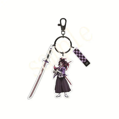 Anime Demon Slayer Acrylic Keychain – Tanjiro & Nezuko Kamado Cartoon Schoolbag Pendant Character Charm Kids Gift Accessories