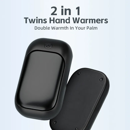 2-in-1 Portable Hand Warmers - Dual Magnetic Heating Set with 3 Adjustable Heat Settings for Winter Use