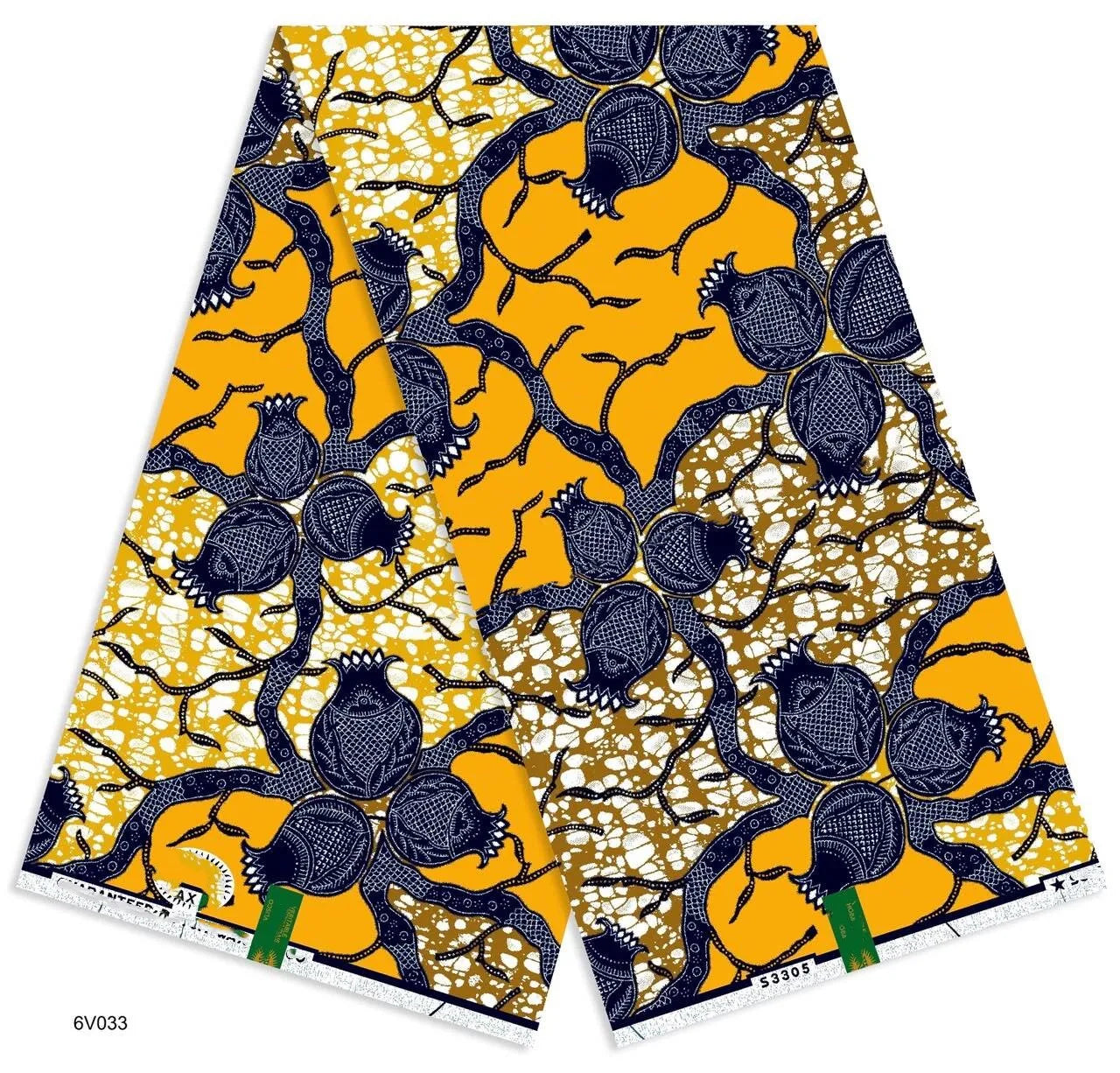 African Ankara Wax Print Fabric - 100% Cotton Soft Nigerian Real Wax Material for Women’s Party Dresses
