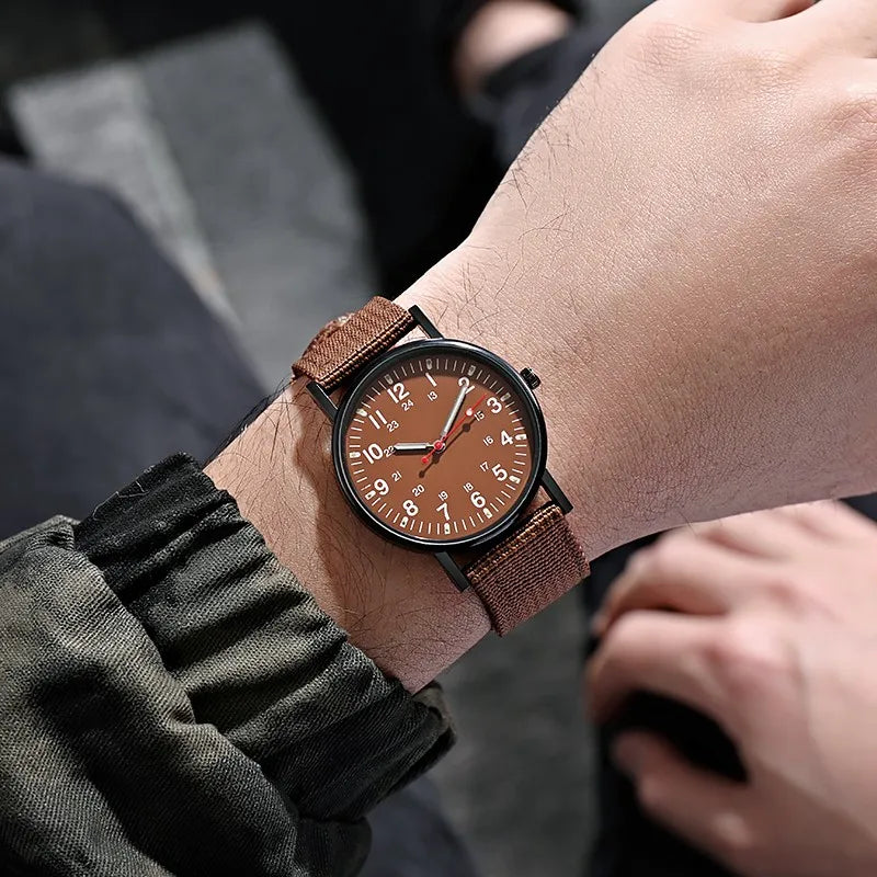 Luxury Men’s Quartz Watch - Waterproof Big Dial Wristwatch with Luminous Hands Fashion Design