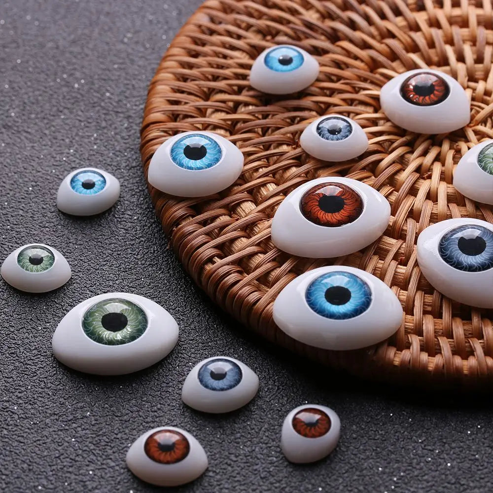 20pcs Plastic Safety Eyes for Dolls & Toys – Funny Simulation Eyes for Puppets, Animals, and Dinosaur Craft Making