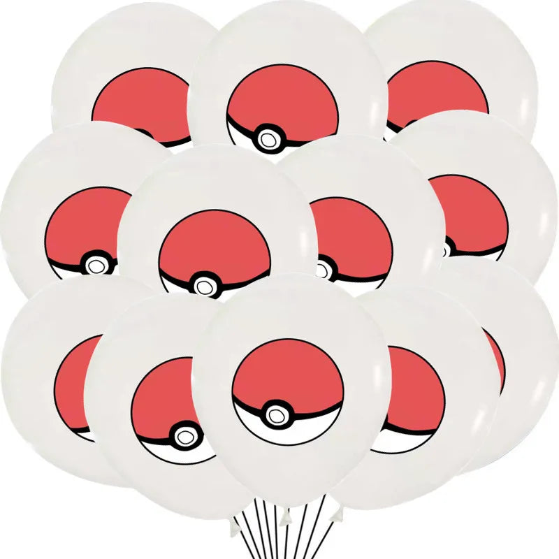 Pokemon Latex Balloons – 1/2/3 Pack Pikachu Cartoon Party Supplies for Birthday, Baby Shower & Kids Decorations