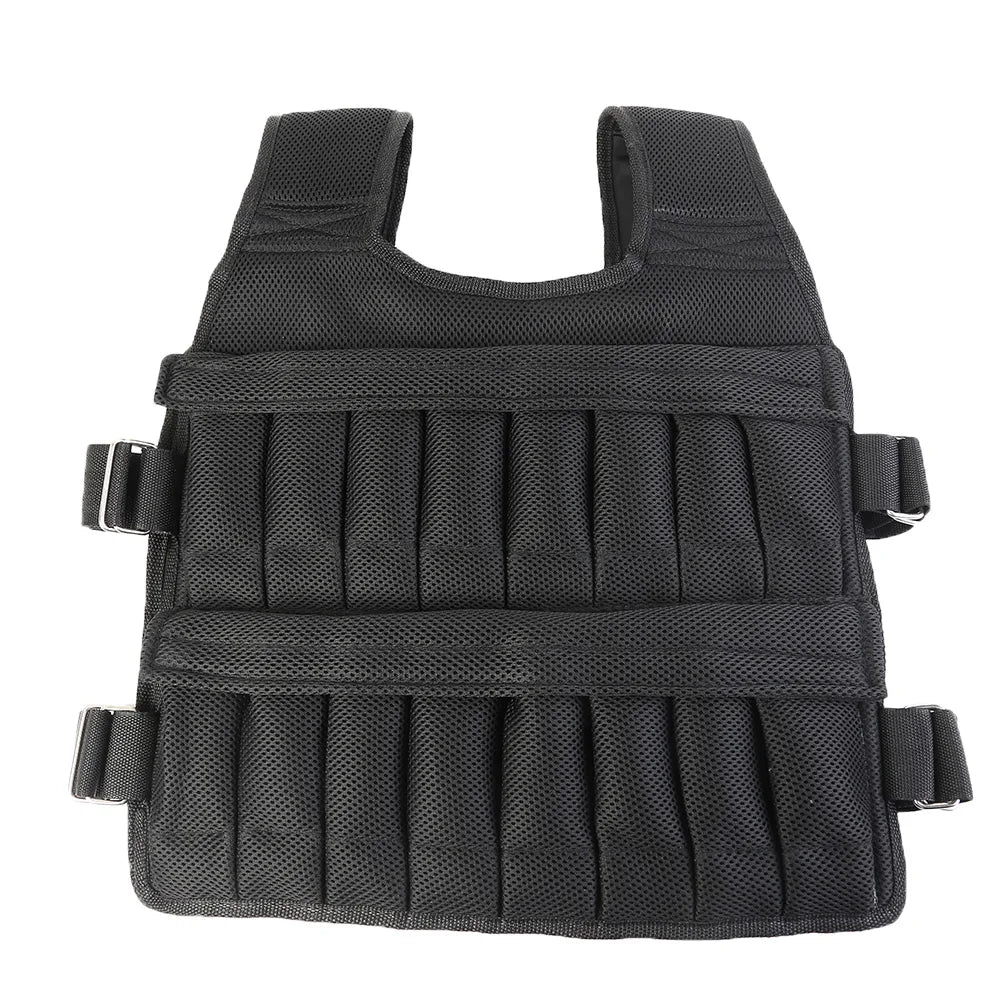 Adjustable Weight Training Vest — 3/15/35kg Fitness Running Jacket for Workout & Jogging