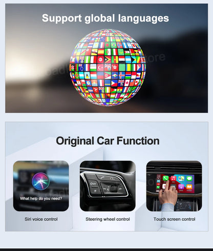 Carlinkit CarPlay AI Box — Qualcomm 6125 8-Core, Android 13, Wireless & Wired CarPlay, Android Auto for OEM Cars