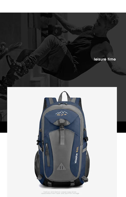 New 40L Outdoor Hiking Backpack – Men’s & Women’s Sports Shoulder Bag for Leisure & Travel, Large Capacity